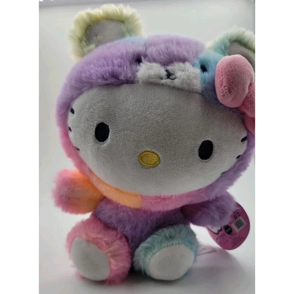 Sanrio Hello Kitty Rainbow Sherbet Bear Costume Plush Stuffed Toy 10 Inch‎